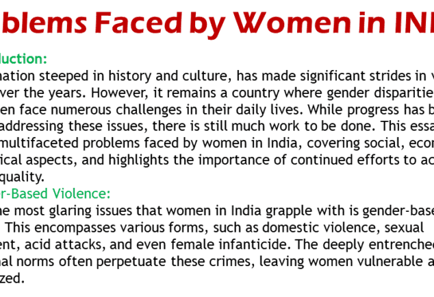 Pdf Of Problems Faced By Women In India Archives ILM Ocean