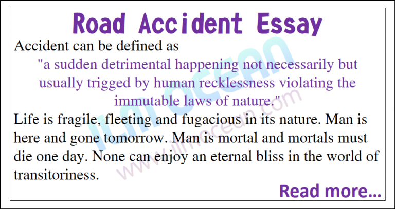 road accidents essay wikipedia