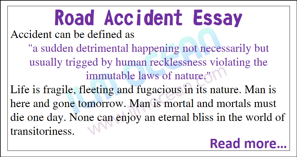 conclusion on car accident essay