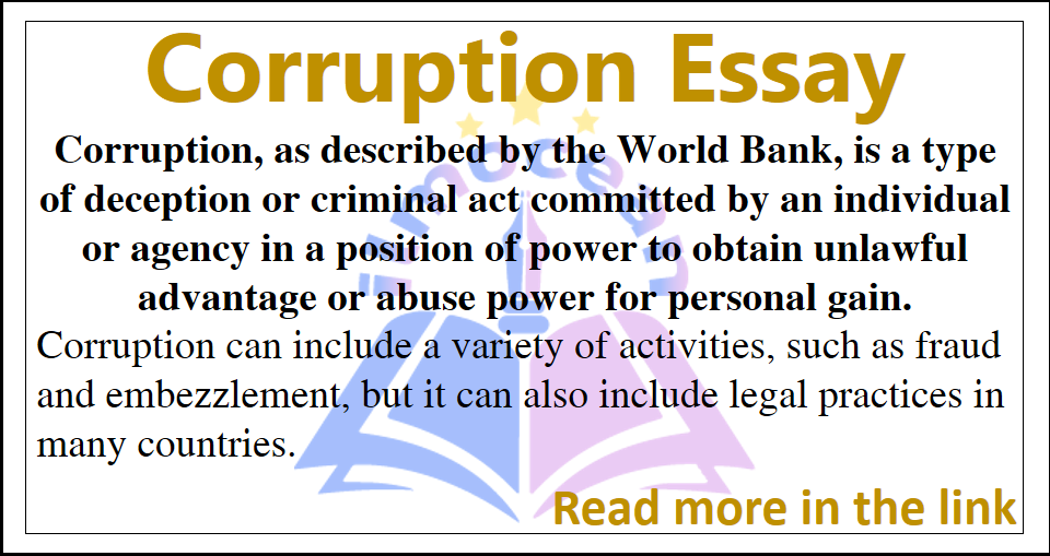 corruption in the world essay