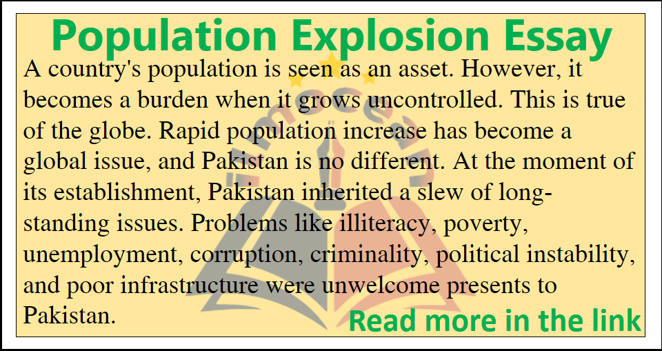 write an expository essay managing population explosion in nigeria