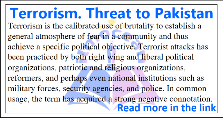 research paper on terrorism in pakistan