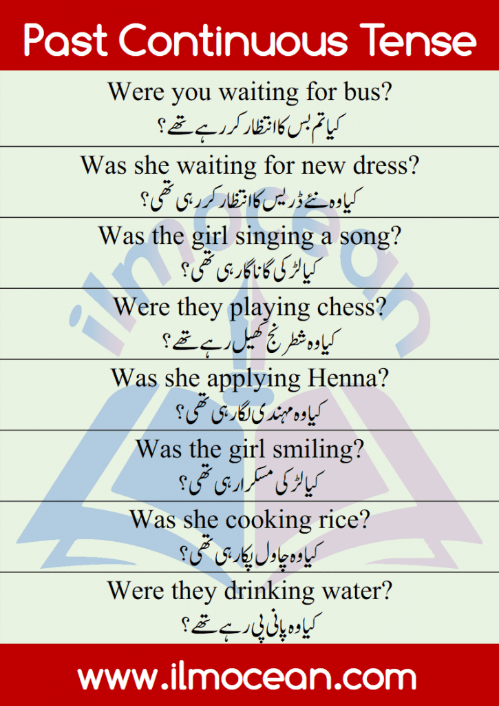 Past Continuous Tense in English and Urdu for students and English Learners who are at the beginner level of English Learning. This series of Tenses is really helpful for learners. 
