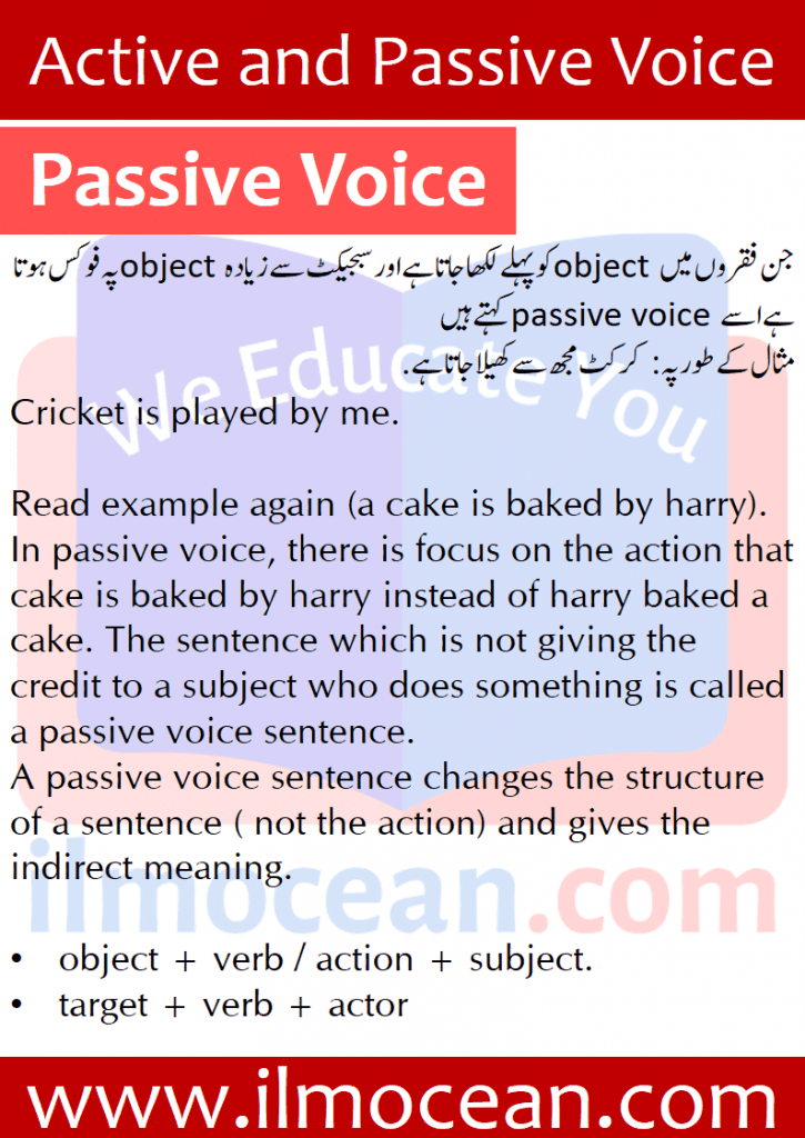 Active and Passive Voice in English with all the rules and examples. Learn Active and Passive Voice with so much ease and fun
