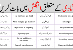 Some simple marriage related sentences in Urdu and English. When there will be any event of marriage these sentences will help you to speak fluent English. This will also enhance your English speaking ability and within somedays you will be able to speak fluent English. Try to learn these sentences with the help of simple vocabulary. All sentences are easy to learn and are mostly used in our daily routine. Download this lesson in pdf and after some days you will become professional in English. English to Urdu Sentences about marriage for speaking English at wedding. English to Urdu Sentences about Marriage will help you speak English fluently and flawlessly.