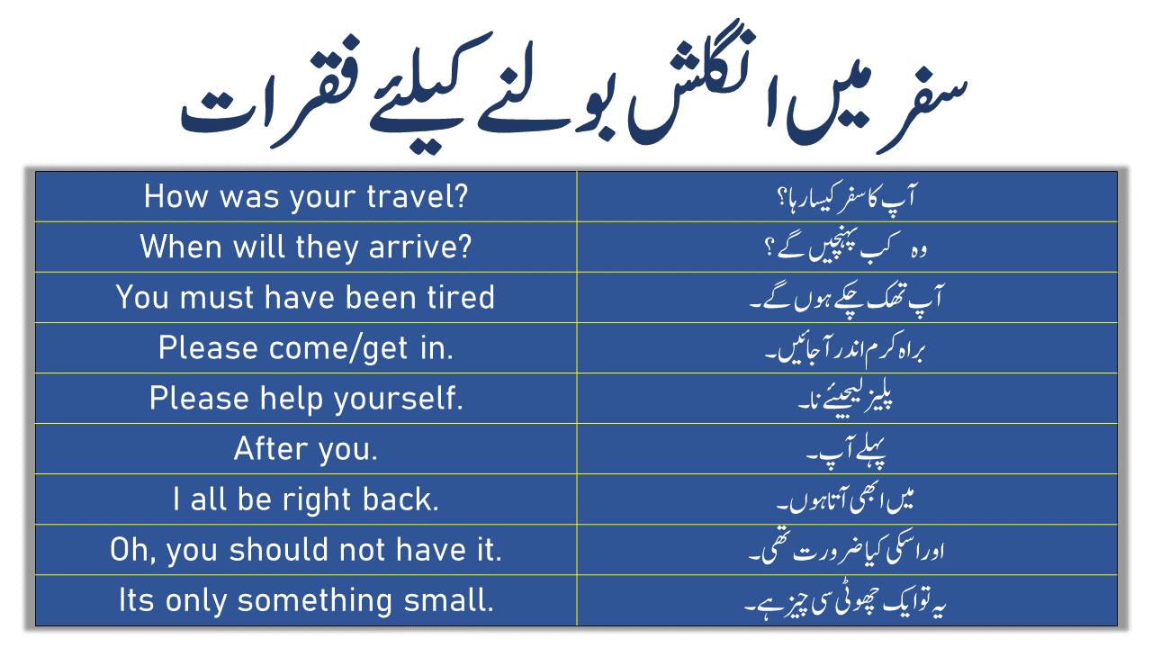 tour meaning in urdu and in english