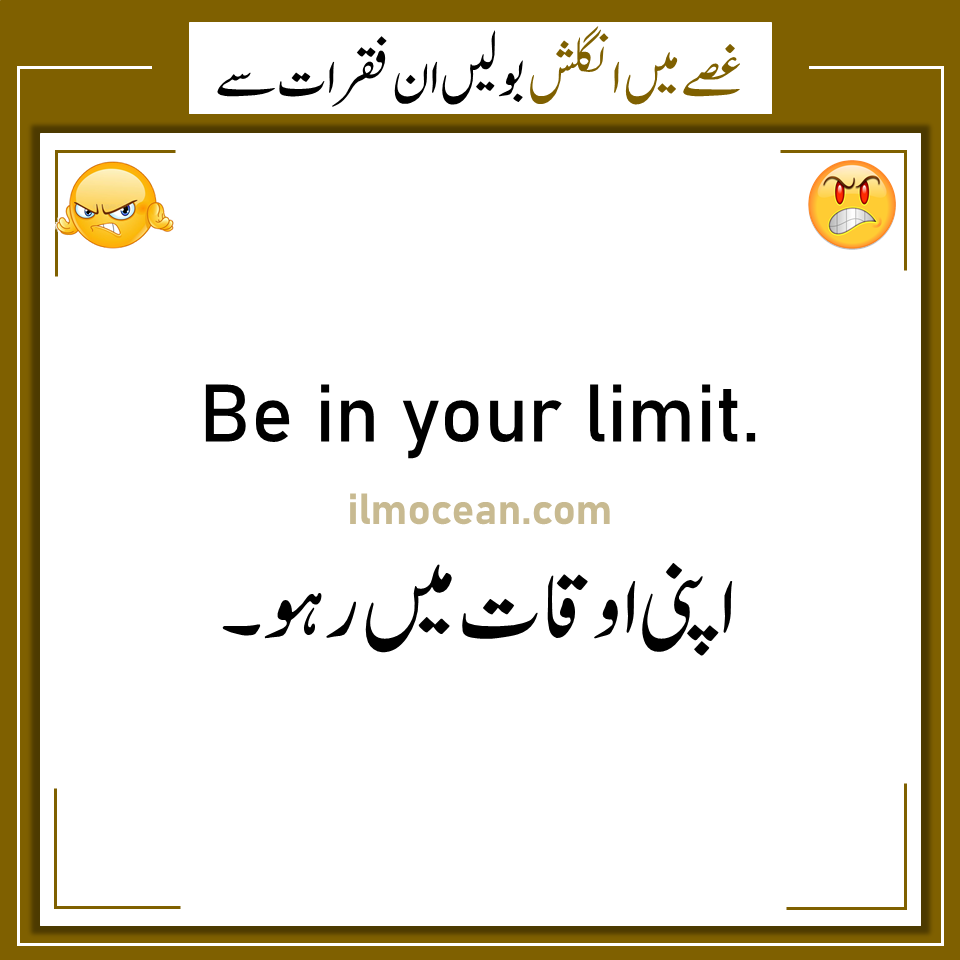 Anger Sentences Woth Urdu Translation #foryou #for #foryoupage #viral