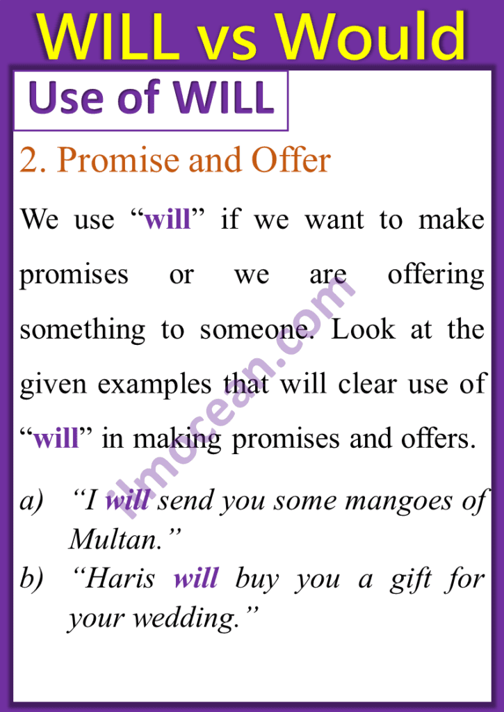 promise and offer