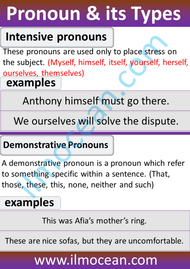 pronoun with examples