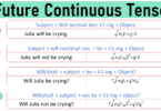 Future Continuous Tense tells us about the action which started in Future and continued for some time. For actions which started in Future and Continued for some time, we use Future Continuous Tense to describe all those. In Future Continuous Tense, actions are continued. 